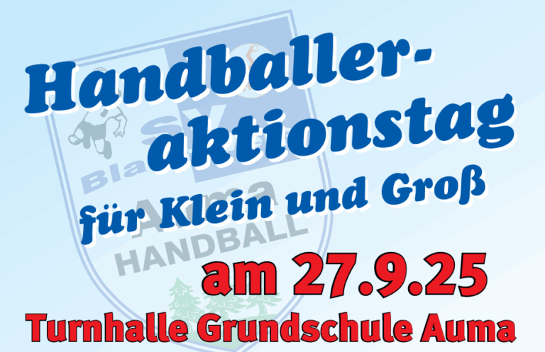 Handballer-Aktionstag in Auma